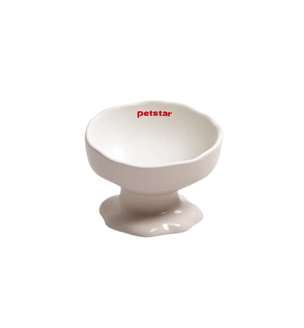 Petstar Elevated Ceramic Cat & Dog Bowl, Non-Slip Design