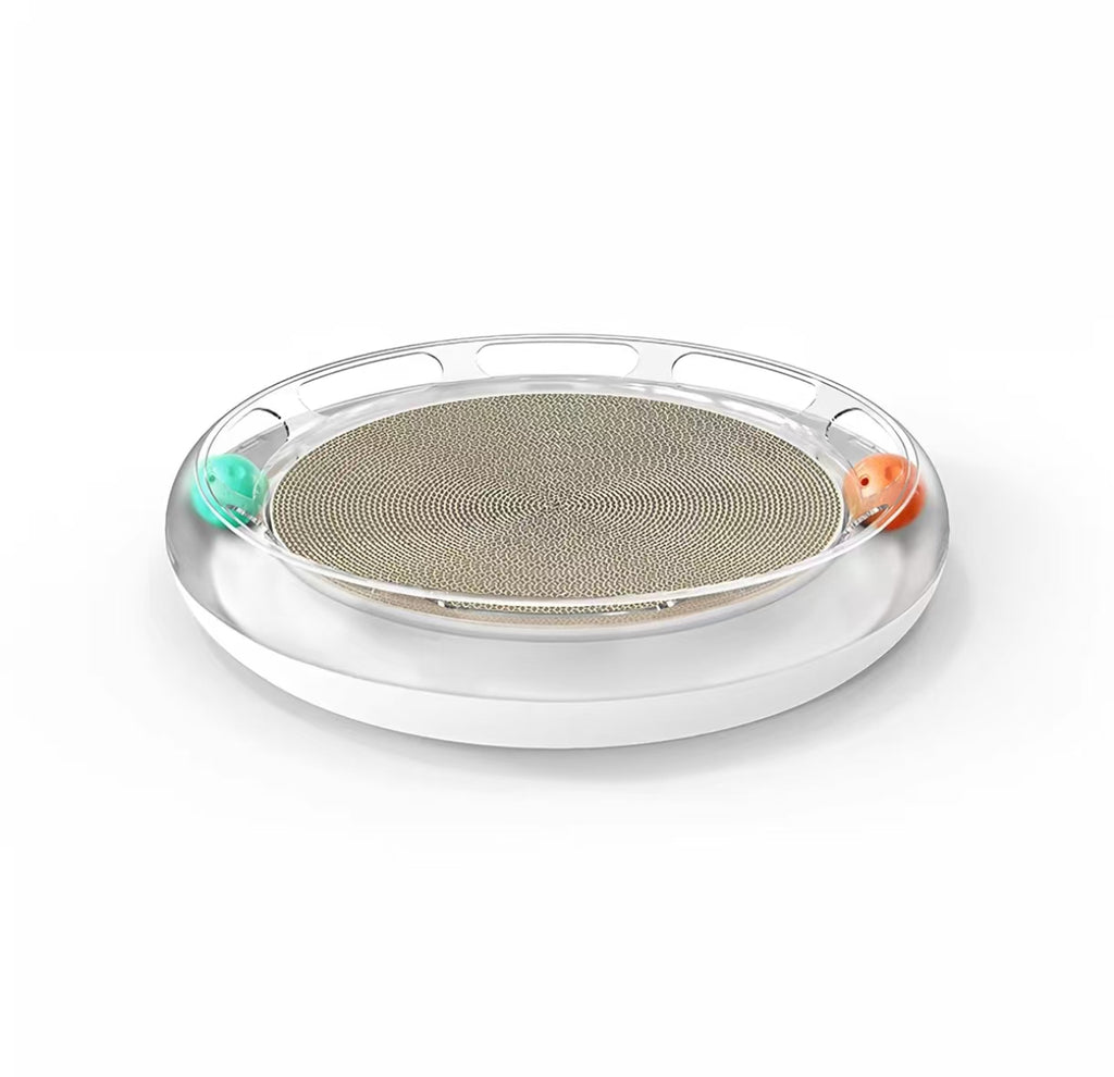 놀이공 2개가 있는 PETKIT 원형 고양이 스크래처 베드