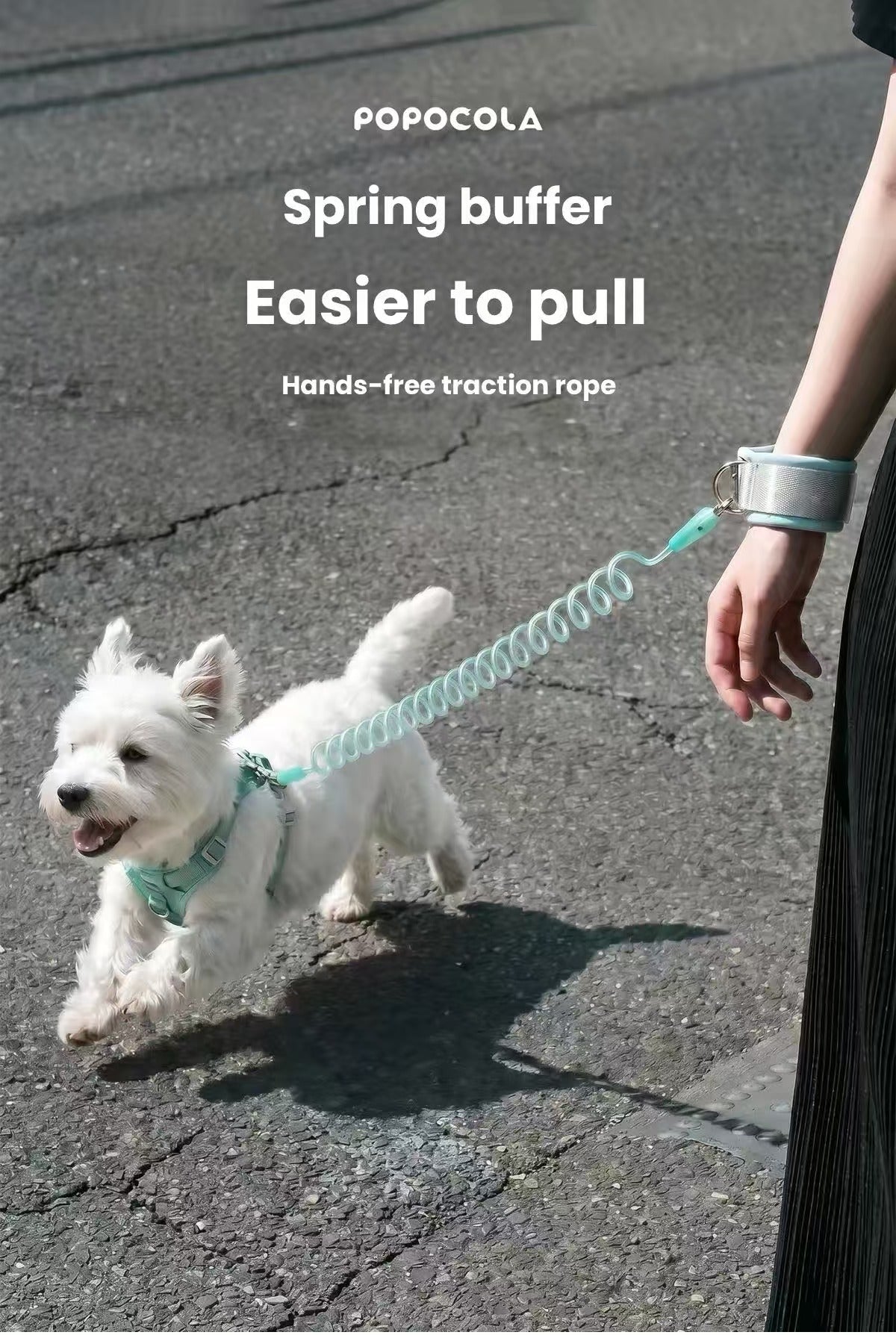POPOCOLA Hands-Free Retractable Dog Leash for Small Dogs