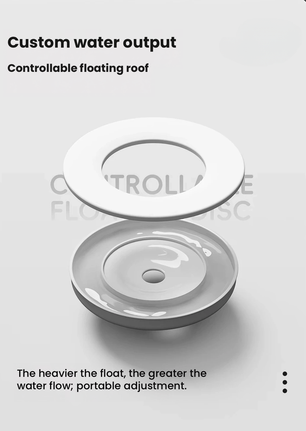 POPOCOLA Floating Dog Water Bowl – No-Spill Travel Water Bowl for Dogs