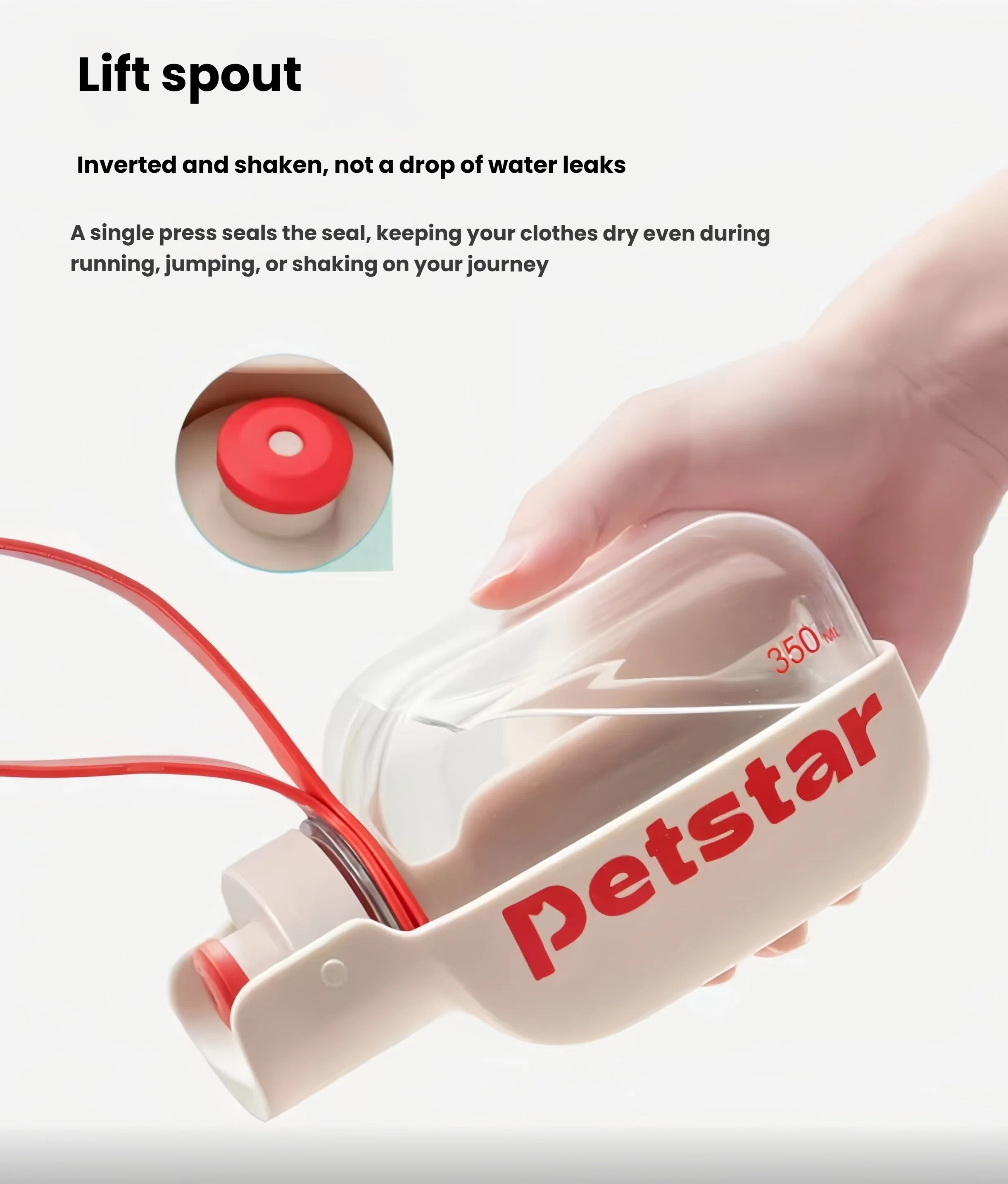 Petstar Mini Portable Dog Water Bottle for Travel