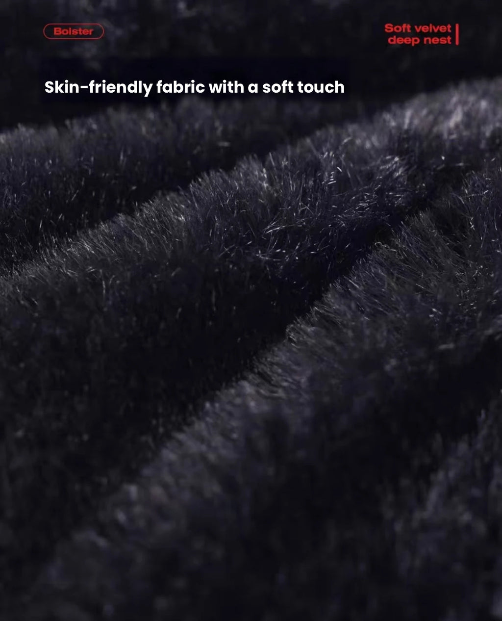 Close-up of the Petstar cat bed plush fabric