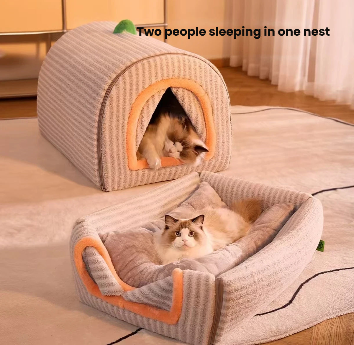 Heated Cat Bed: Warm, Enclosed & Washable Winter Cat House