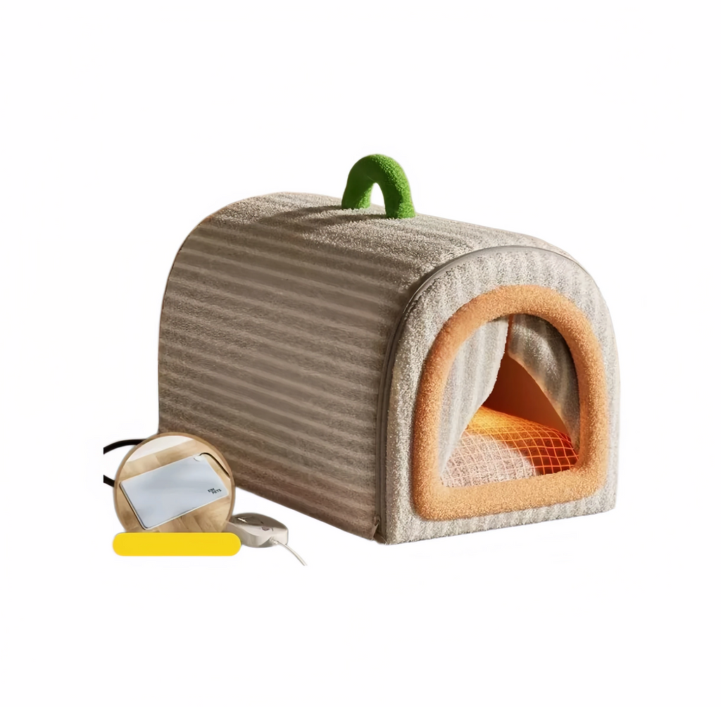 Heated Cat Bed: Warm, Enclosed & Washable Winter Cat House