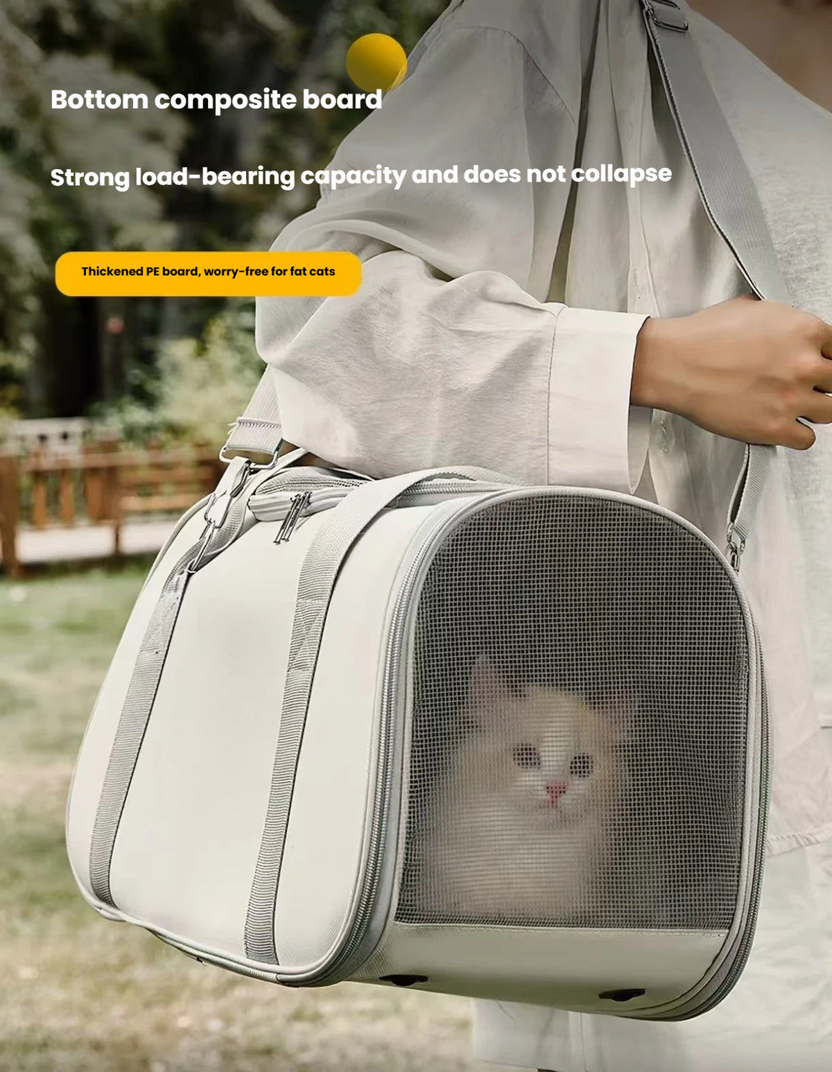 Cat Carrier Backpack: Large-Capacity Portable Pet Travel Bag