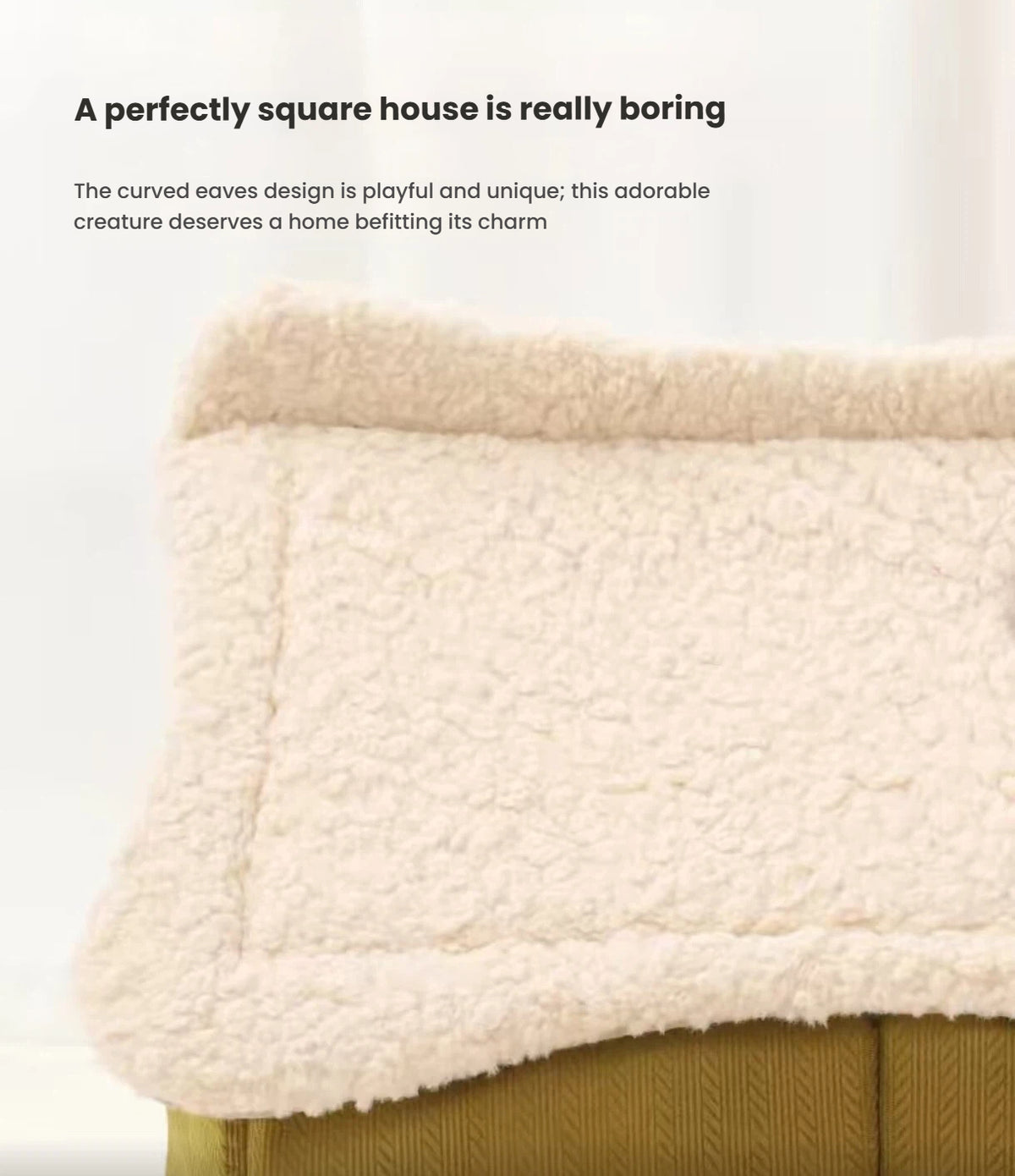Petstar Snow House Cat Bed, Enclosed Washable Winter Cat House