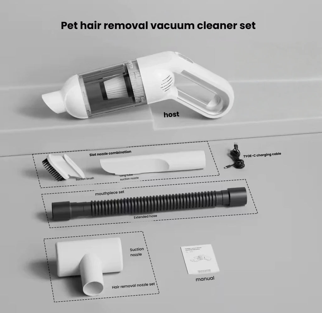 Pet Hair Vacuum: Electric Cat Hair Remover for Beds & Carpets