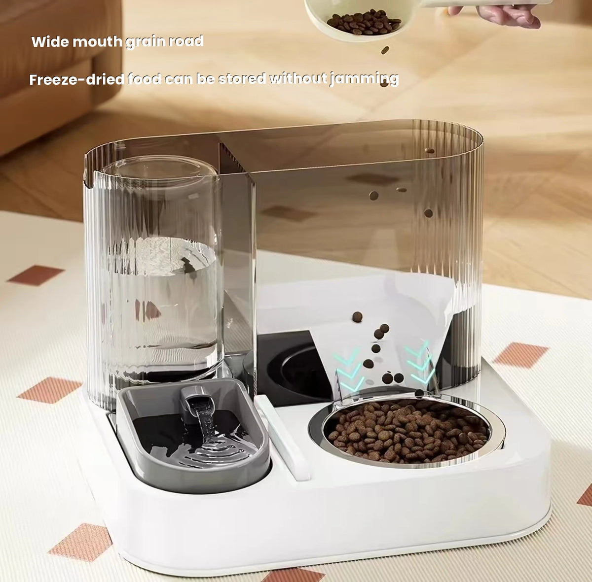 Automatic Pet Feeder & Water Fountain: Large-Capacity Cat & Dog Dispenser