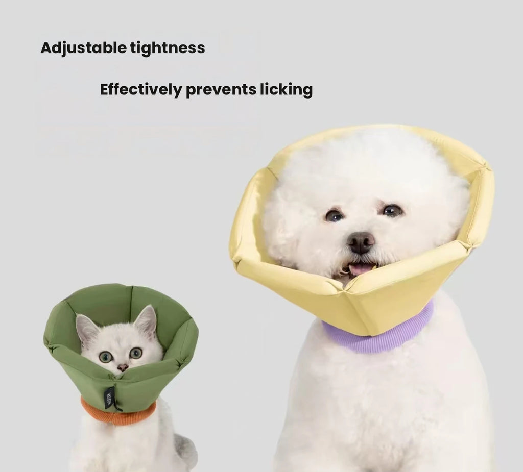 HiDREAM Extra Deep Dog Recovery Cone - Anti-Lick & Bite Long Elizabethan Collar for Small Dogs