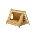 Wooden Cat Tent Bed: No-Assembly, All-Season & Semi-Enclosed