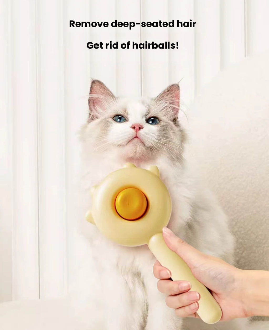 Cat Grooming Comb, Deshedding & Detangling Brush for Pets