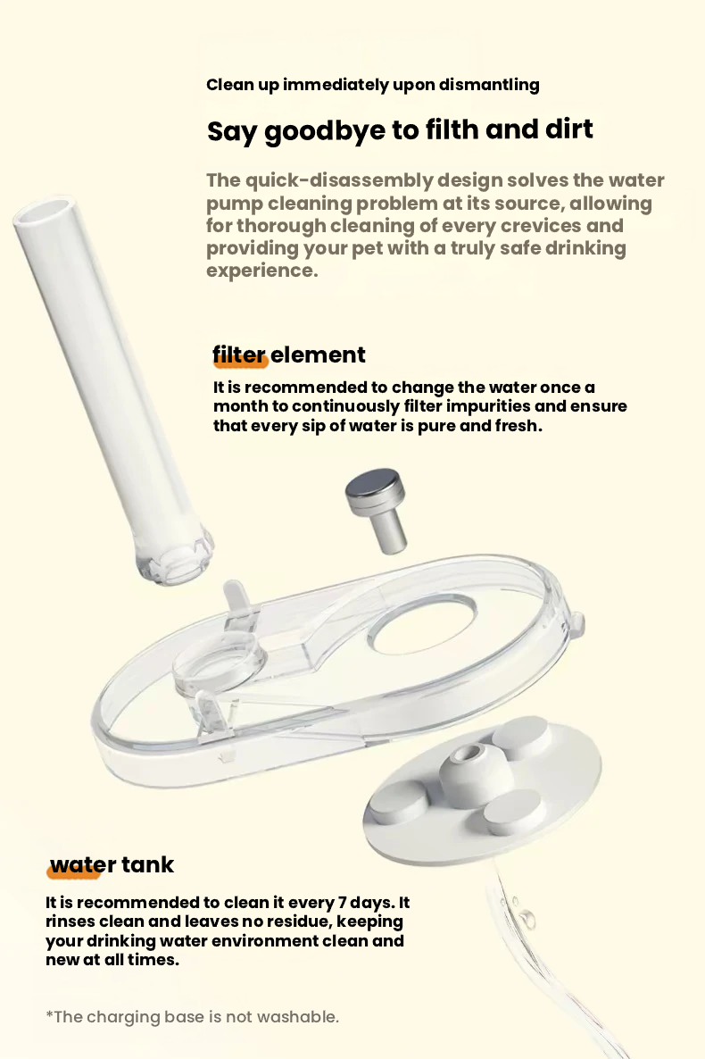 Redminut Pump-Free Stainless Steel Pet Water Fountain