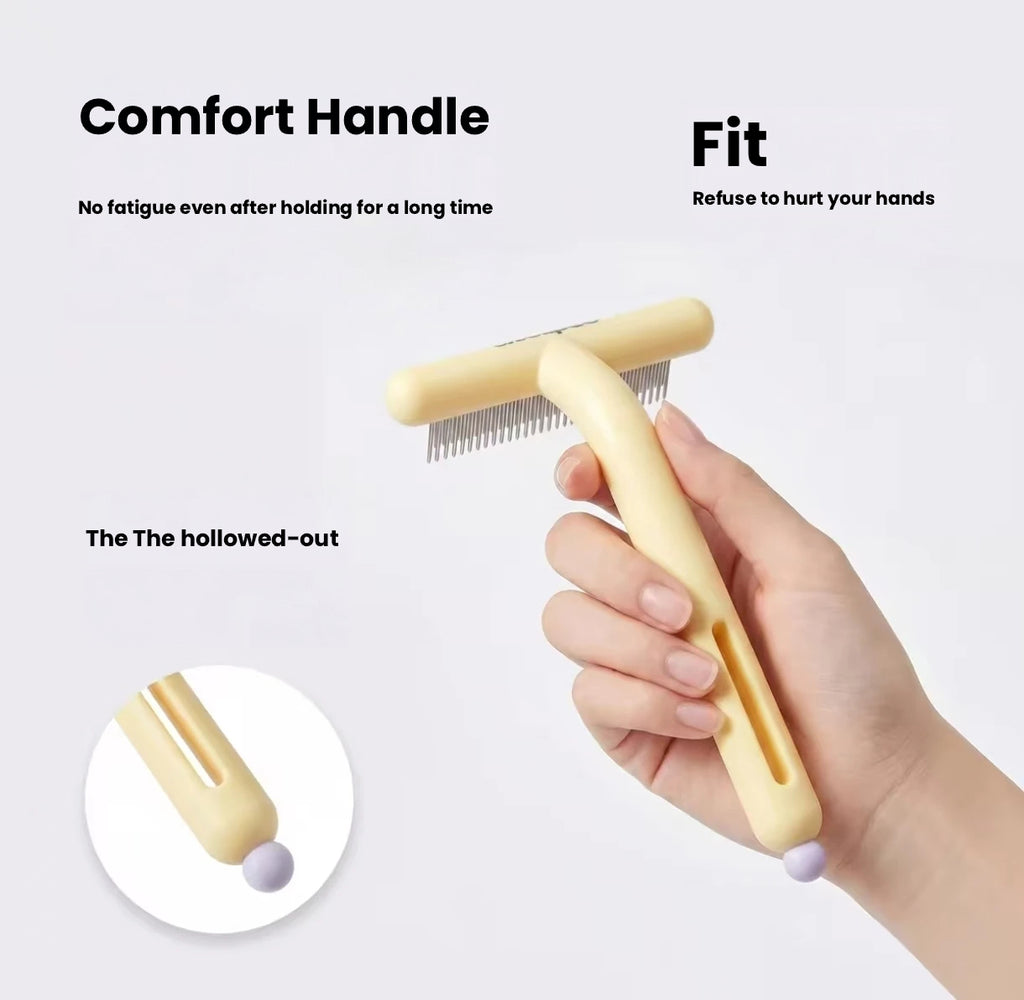 Undercoat Rake Comb for Cats & Dogs, Deshedding Grooming Tool
