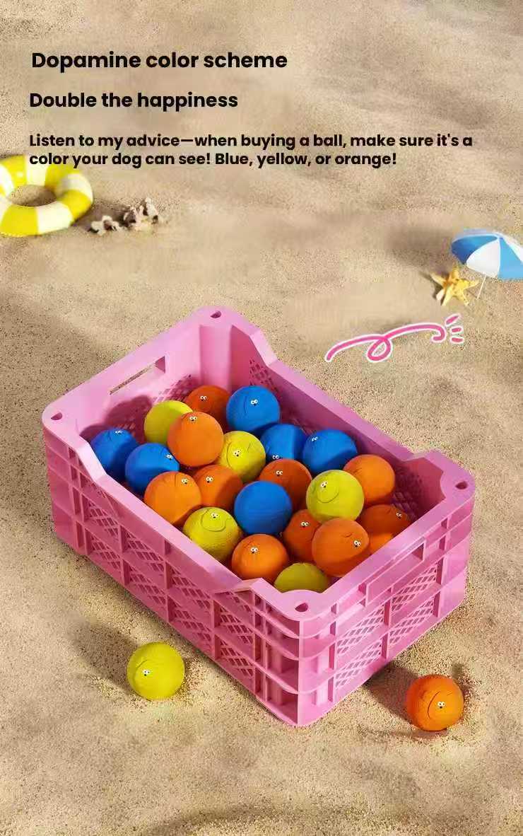 Roroarrr Chew-Resistant Bouncy Dog Ball – Interactive Boredom-Relief & Teething Toy