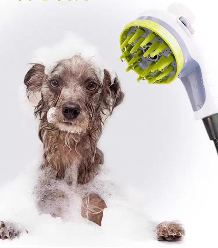 Hipidog Silicone Dog Bath Brush for Grooming & Massage