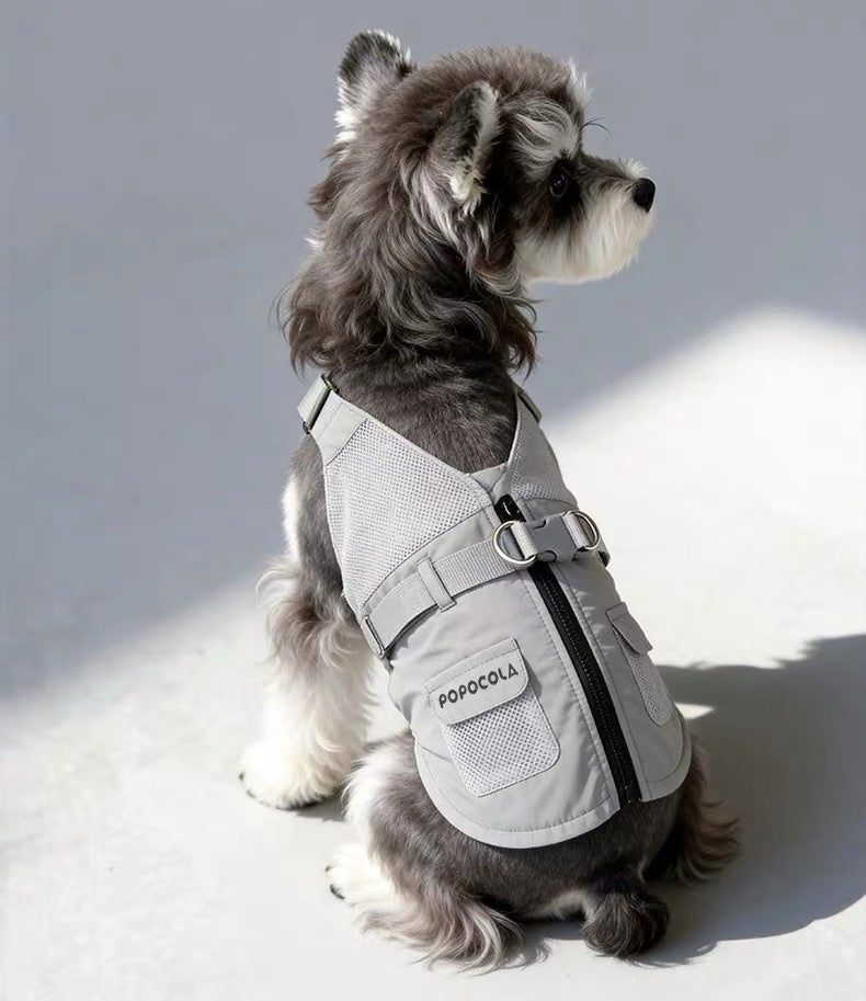 POPOCOLA Lightweight Cooling Dog Vest with Harness – Summer Walking Vest