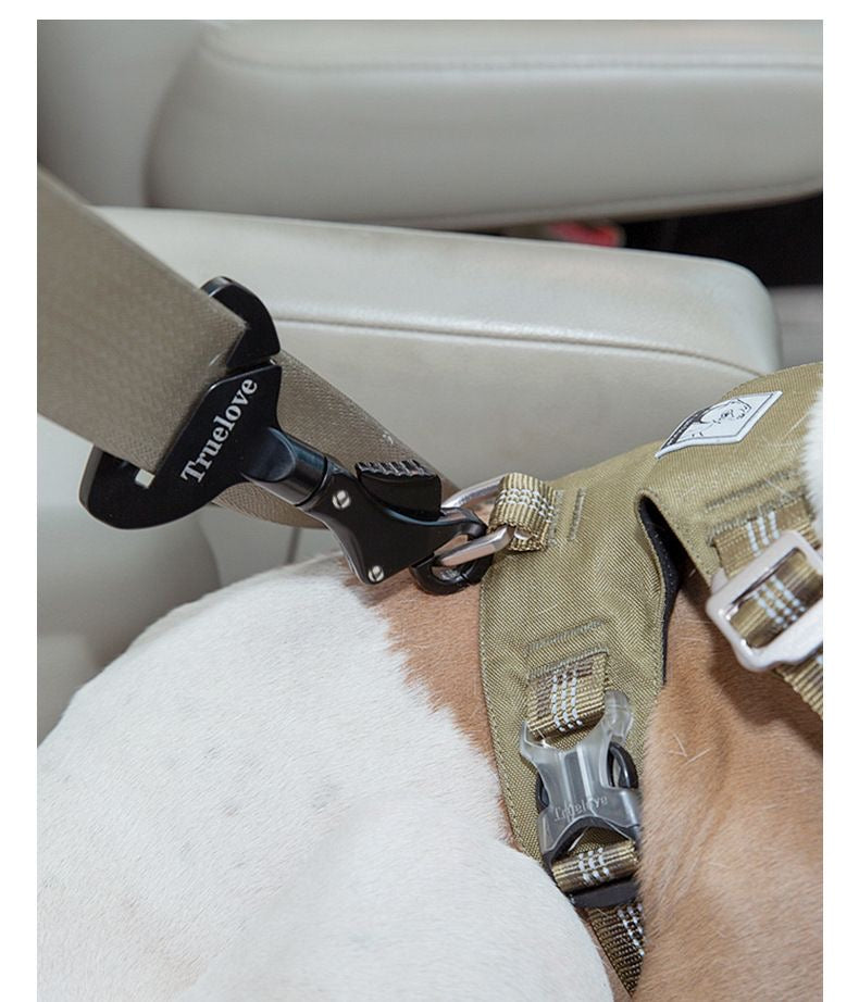 Truelove Vehicle Seat Belt Safety Buckle Lock, Fit Pet Harness Dog Car Travel Portable Lightweight