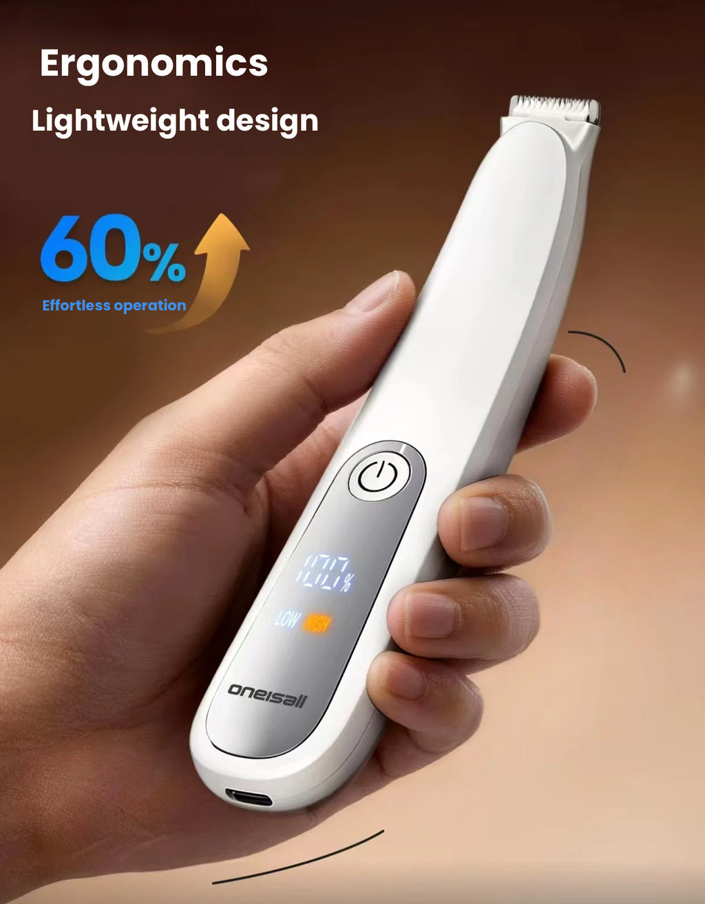 Oneisall Pet Clippers for Cats & Dogs, Paw & Body Trimmer