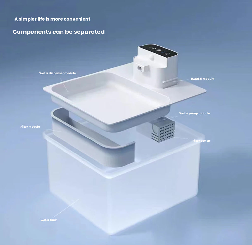 Ckin Pet Cordless Automatic Pet Water Fountain with Sensor