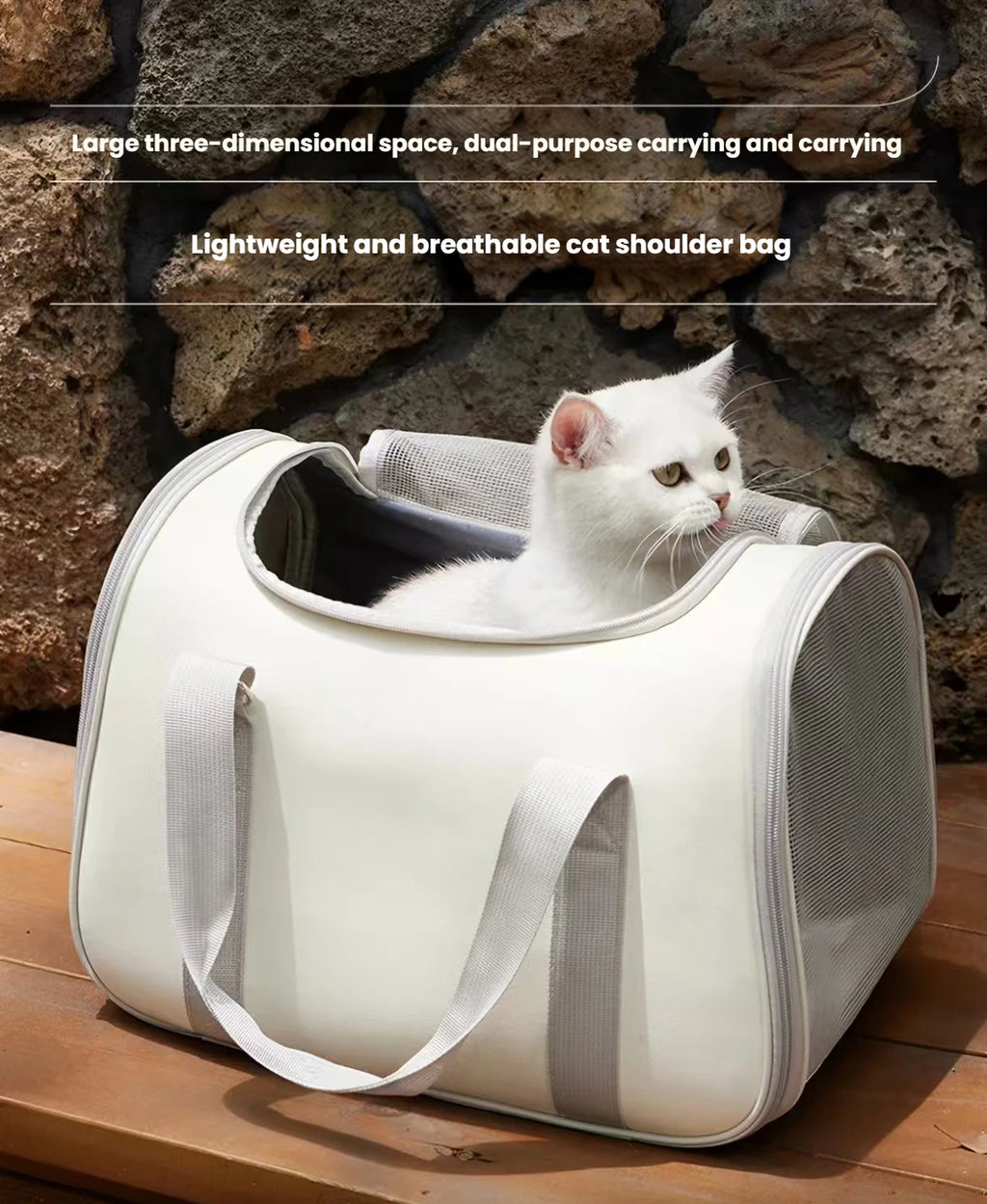 Cat Carrier Backpack: Large-Capacity Portable Pet Travel Bag