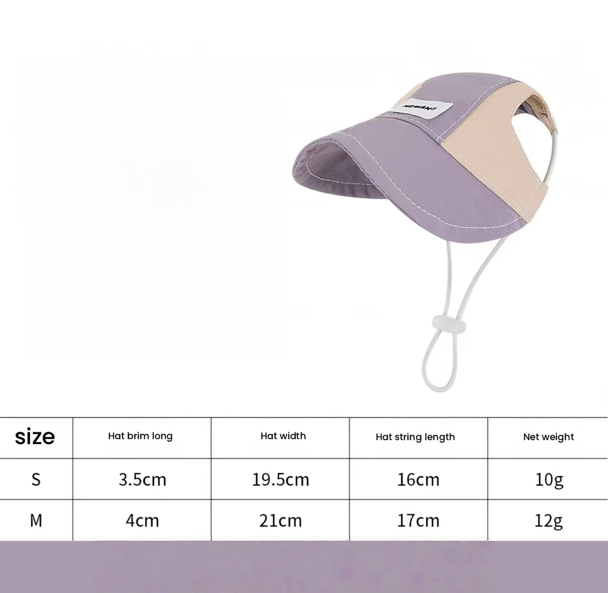 HiDREAM Cat Sun Hat with Ear Holes - Adjustable Sun Protection Cap for Cats