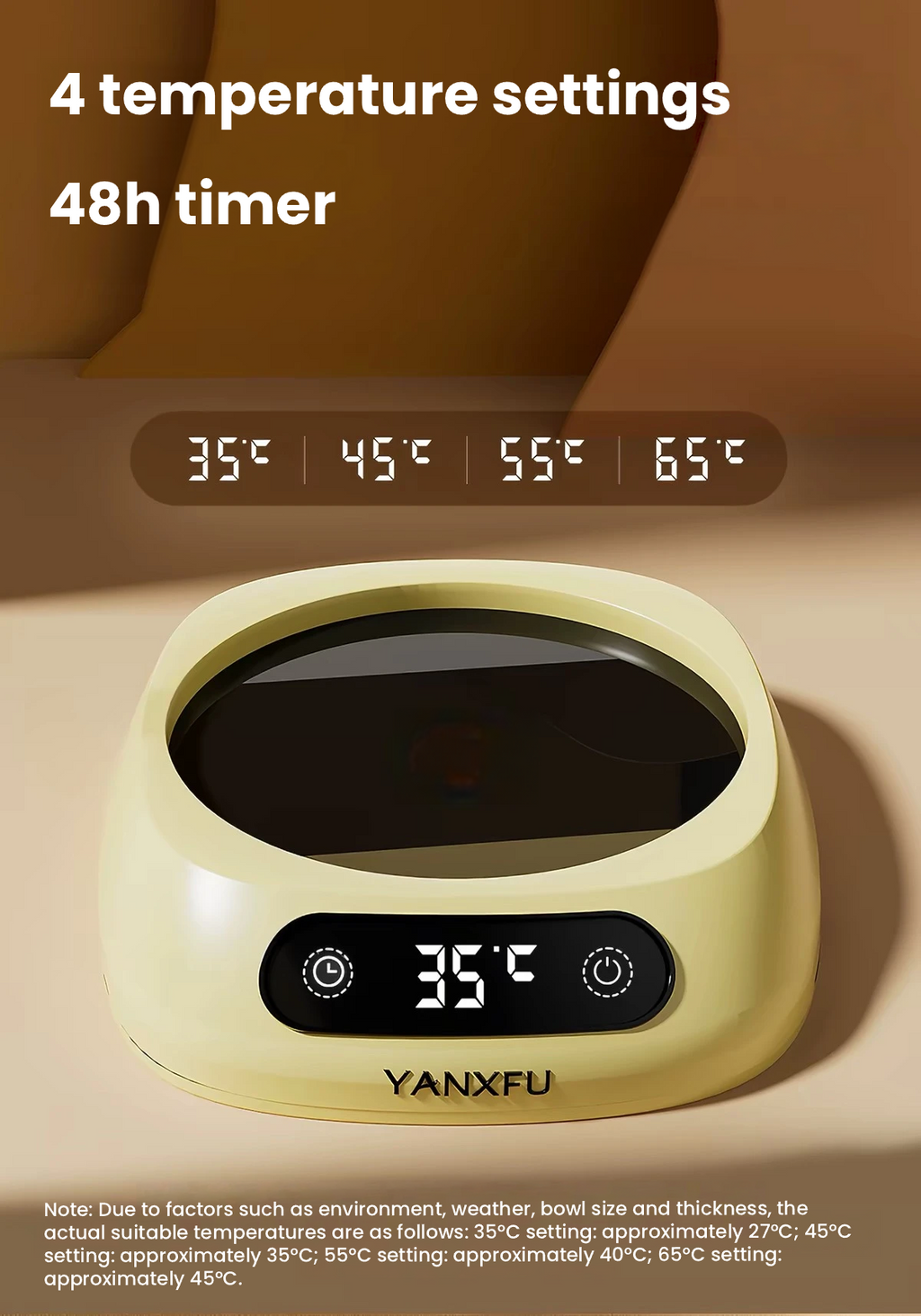 BNBNO Temperature-Controlled Heated Water Bowl for Dogs