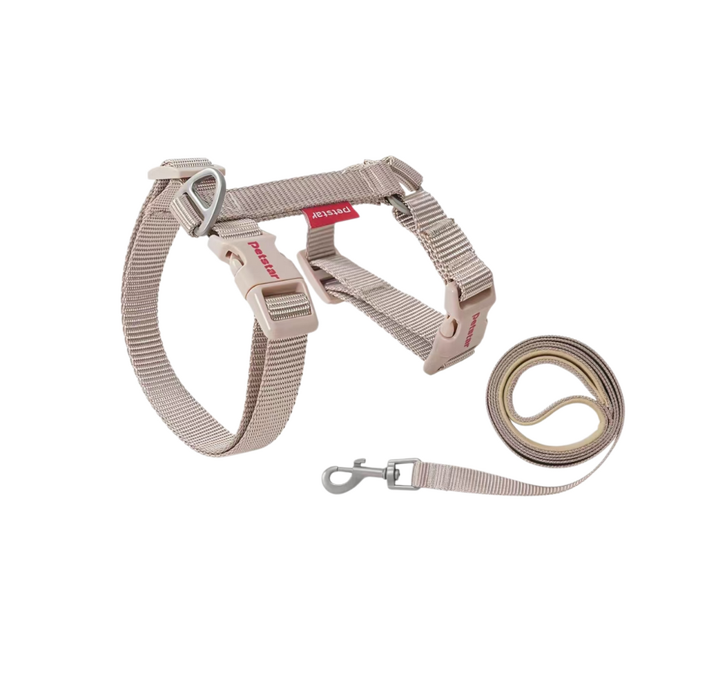 Petstar adjustable H-style cat harness and leash set