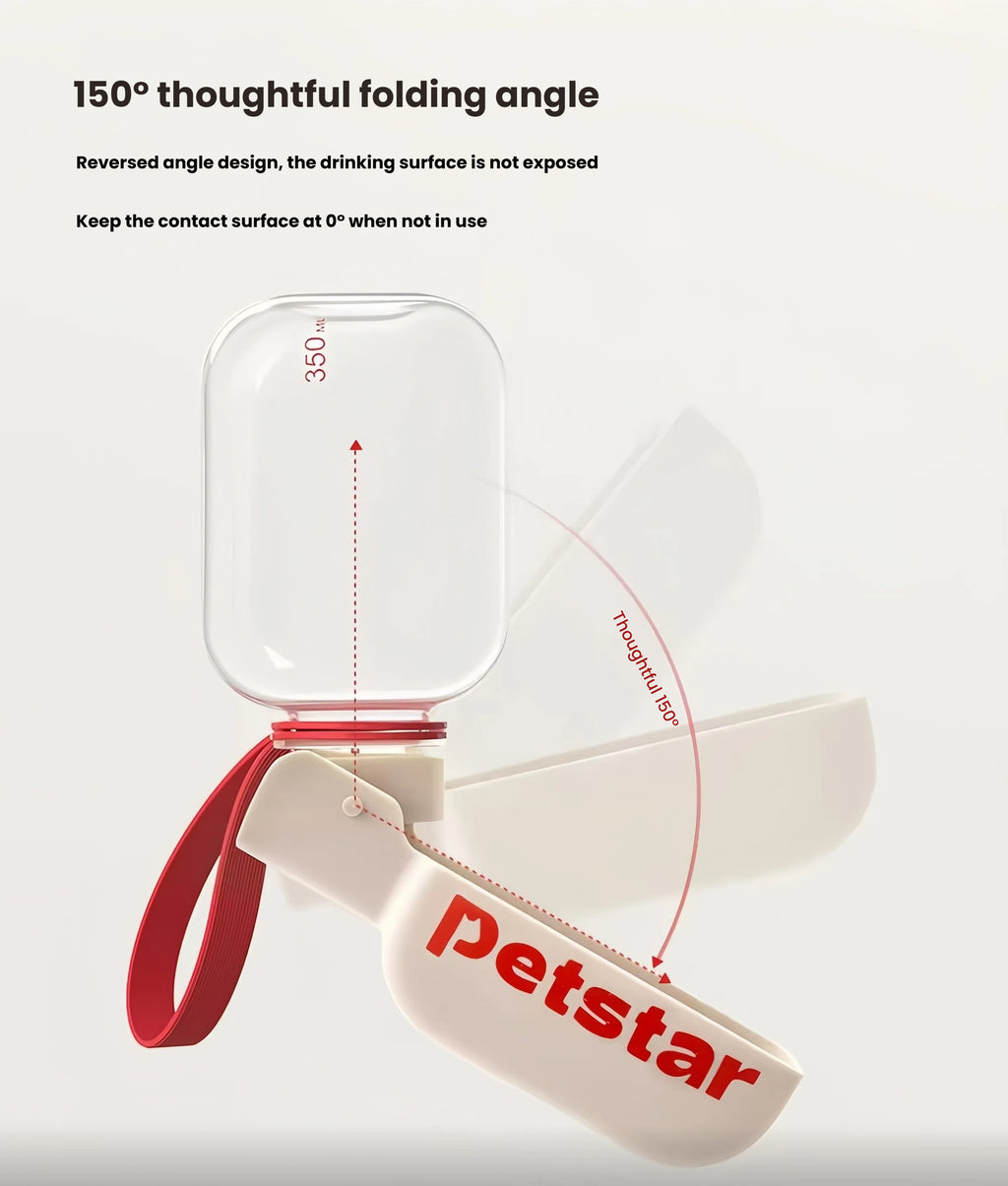 Petstar Mini Portable Dog Water Bottle for Travel
