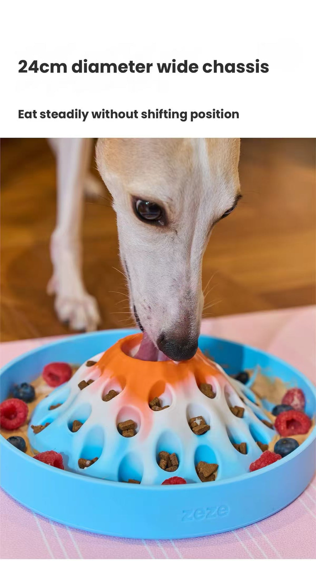 Zeze Volcano Slow Feeder Bowl – Silicone Pet Bowl & Feeding Mat