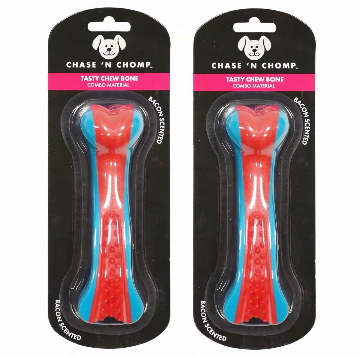 CAITEC Bacon-Scented Bone Dog Toy
