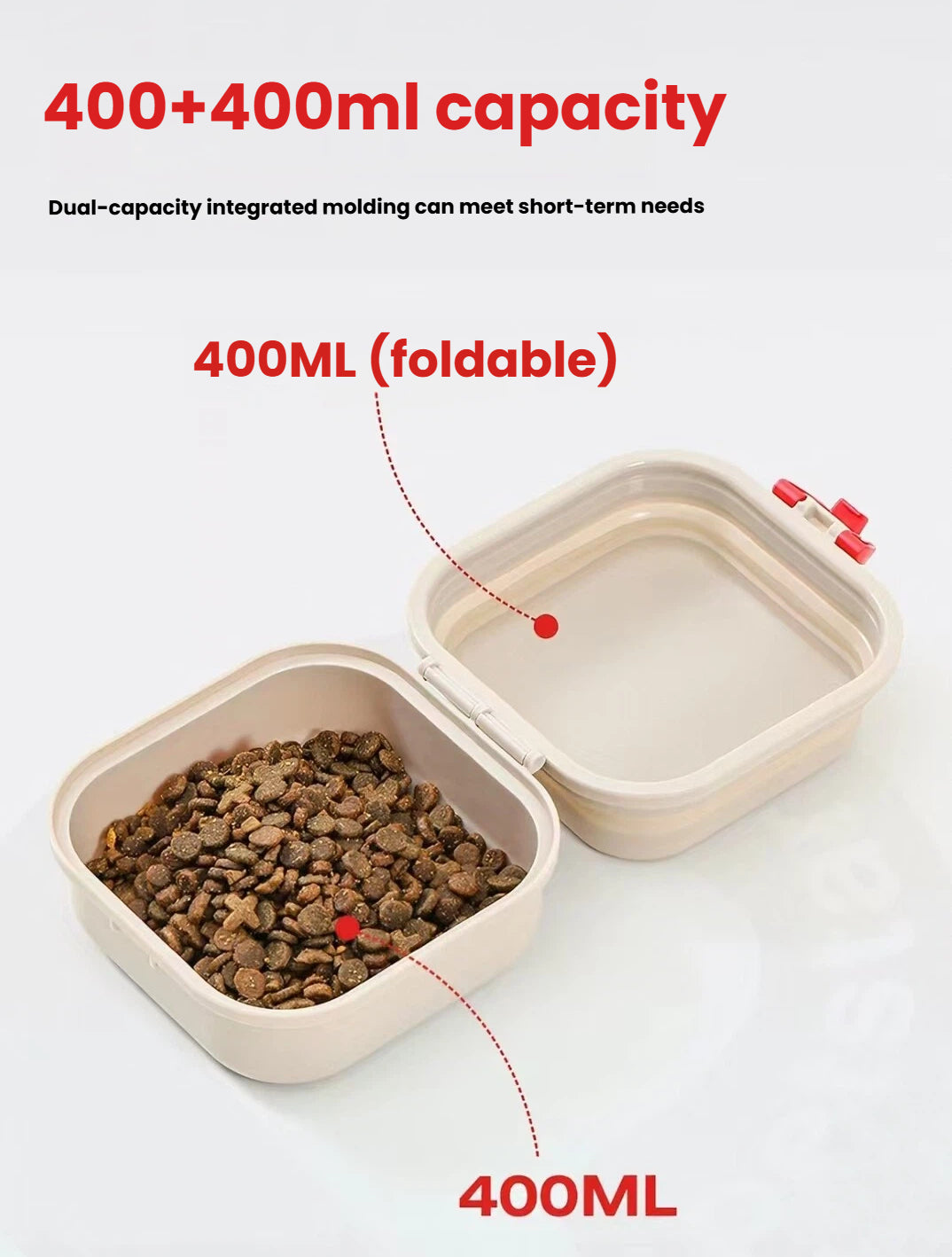 Petstar Portable Collapsible Pet Bowl for Dogs & Cats