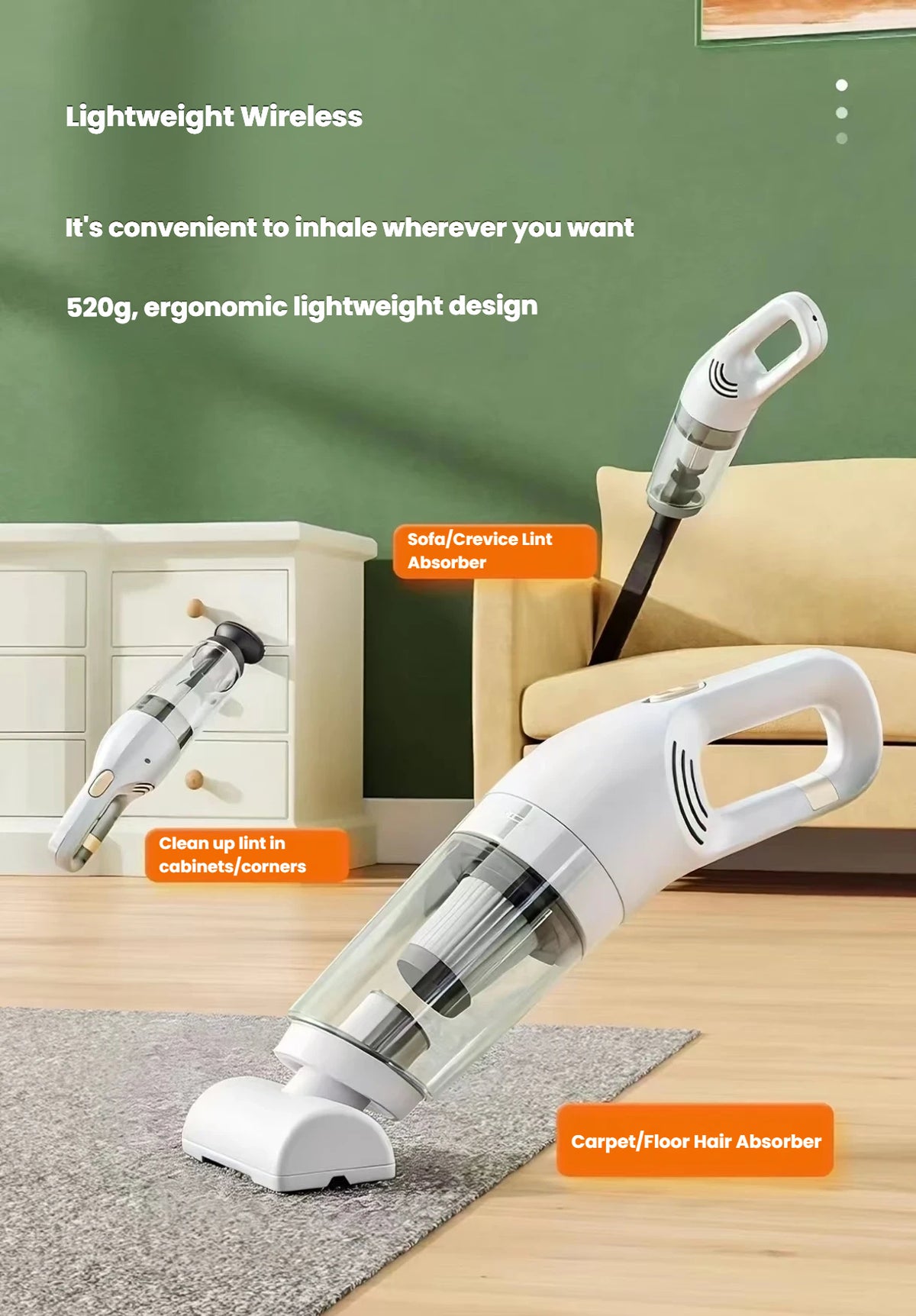Pet Hair Vacuum: Electric Cat Hair Remover for Beds & Carpets