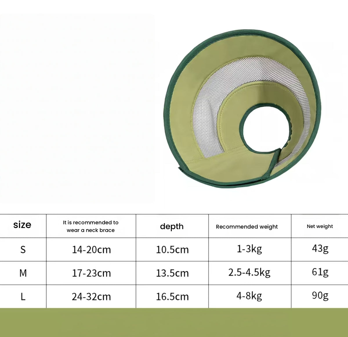 HiDREAM Breathable Mesh Pet Recovery Cone - Anti-Lick Soft Elizabethan Collar for Dogs & Cats