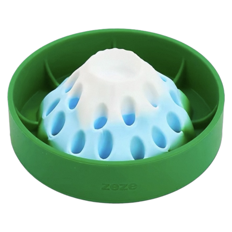 Zeze Volcano Slow Feeder Bowl – Silicone Pet Bowl & Feeding Mat