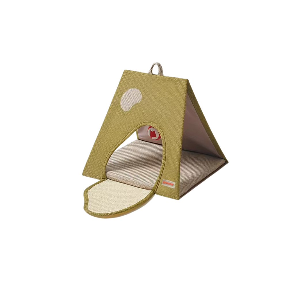 Petstar Foldable Cat Play House, Scratching Pad Tunnel Bed