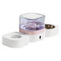 Madden Cordless Pet Water Fountain with Feeding Bowl – for Cats & Dogs