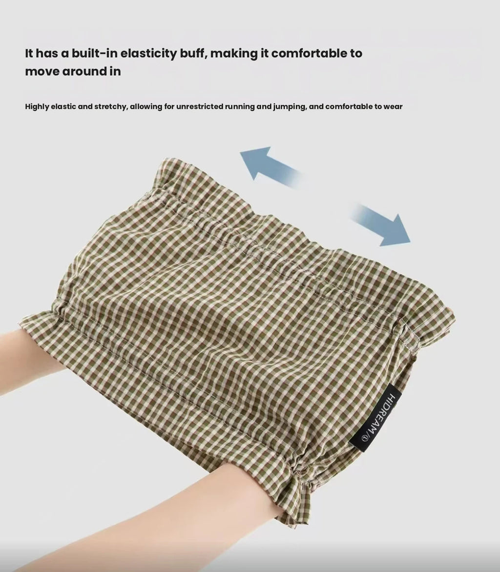 HiDREAM Plaid Pet Feeding Bib - Machine Washable Neck Cover for Long-Haired Cats & Dogs