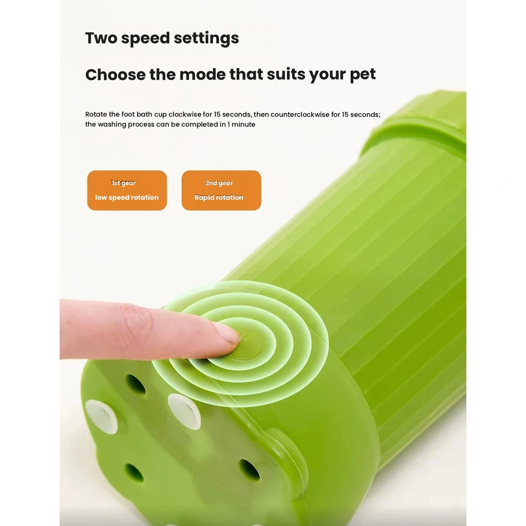 Top push control with two speed settings