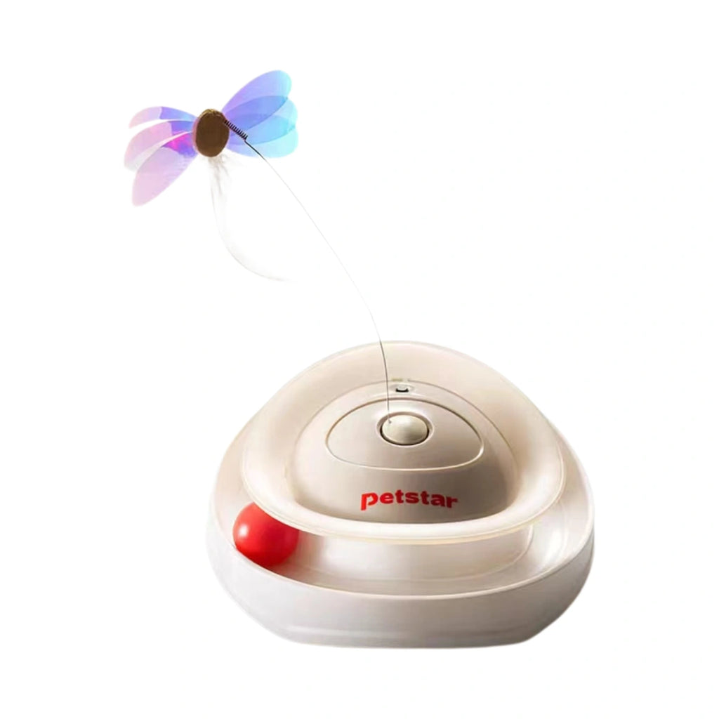 Petstar feather spinner interactive cat toy