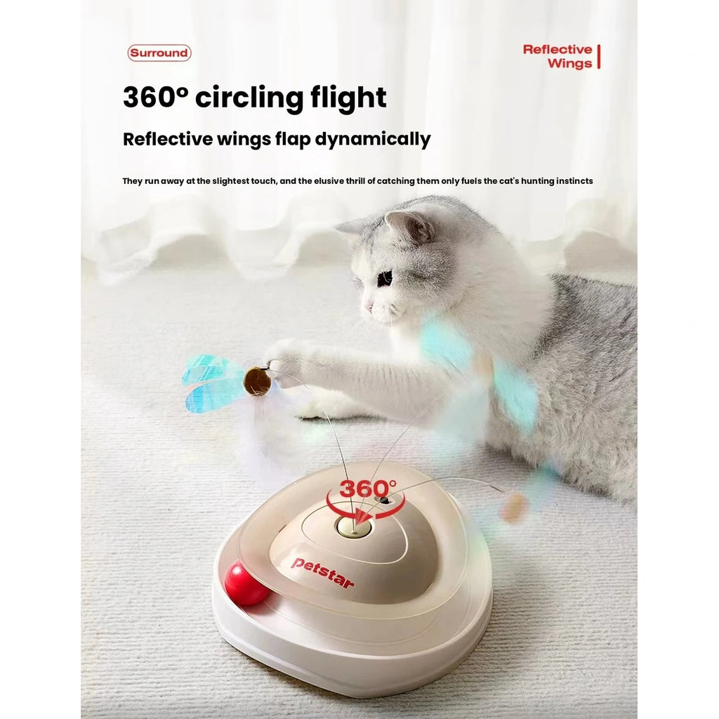 Petstar cat toy 360-degree feather movement