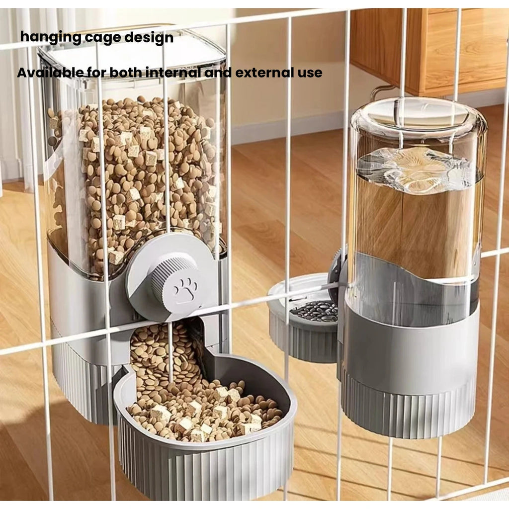 Petstar W93 feeder and waterer mounted on cage bars