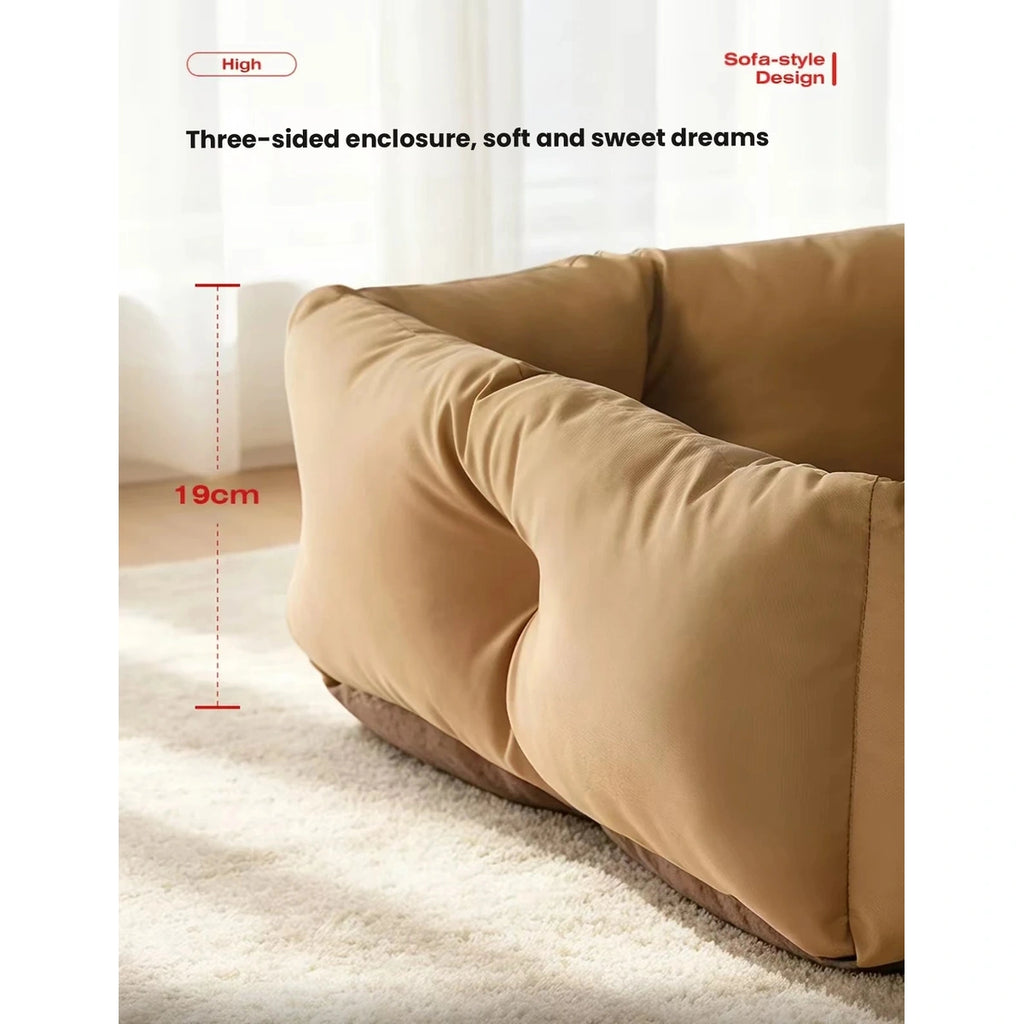 Raised side walls on the Petstar bolster pet bed