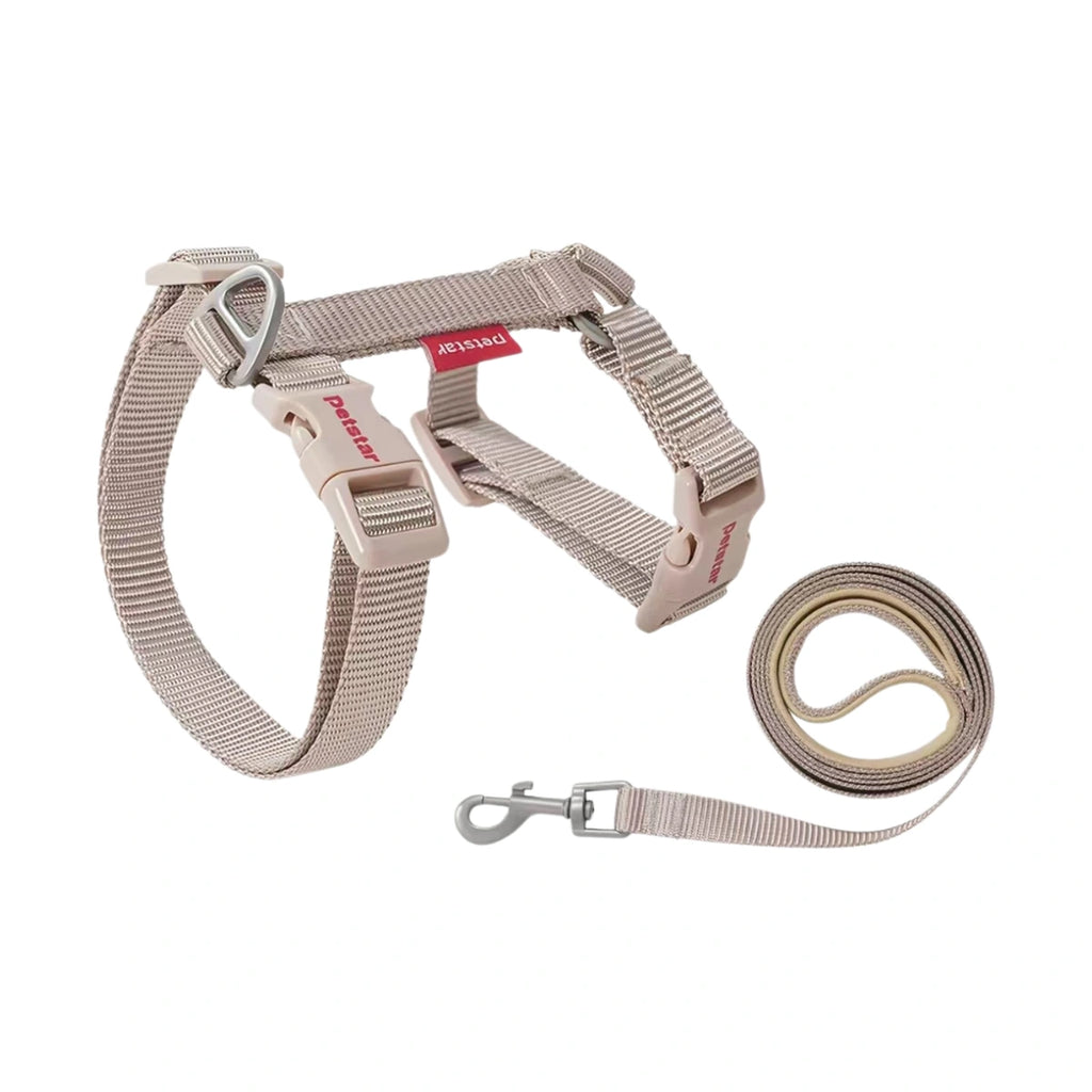 Petstar adjustable H-style cat harness and leash set