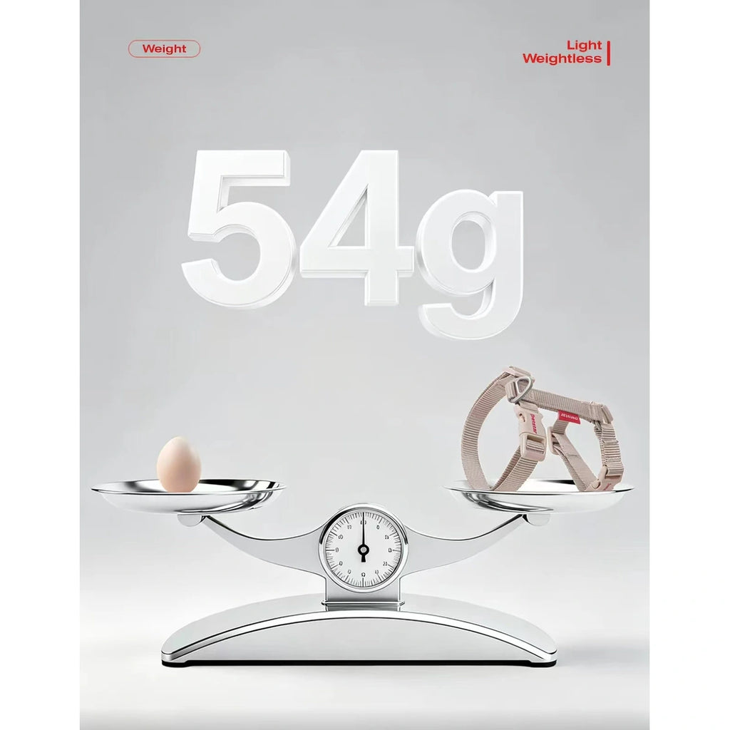 Petstar cat harness weight shown as 54 grams