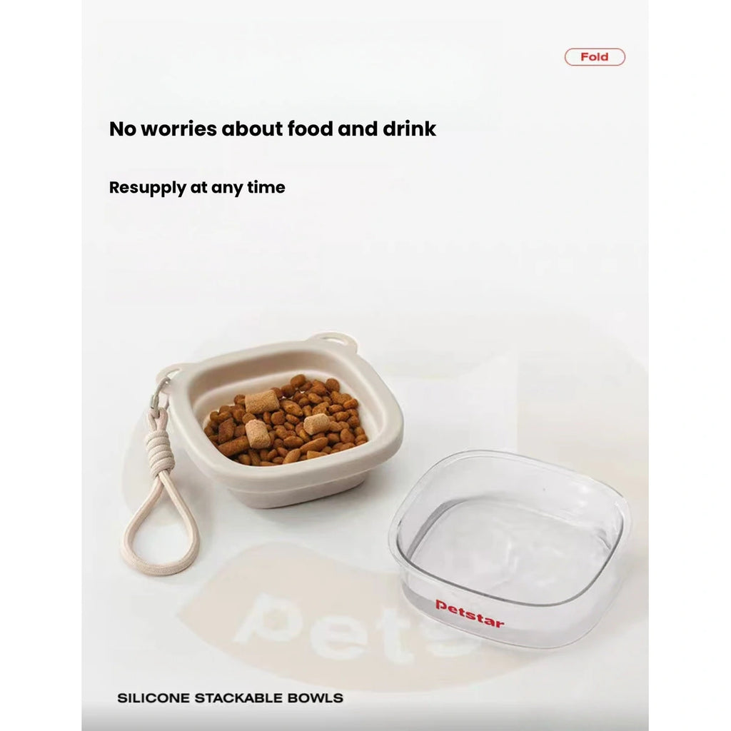 Petstar silicone bowl used for dry food and water