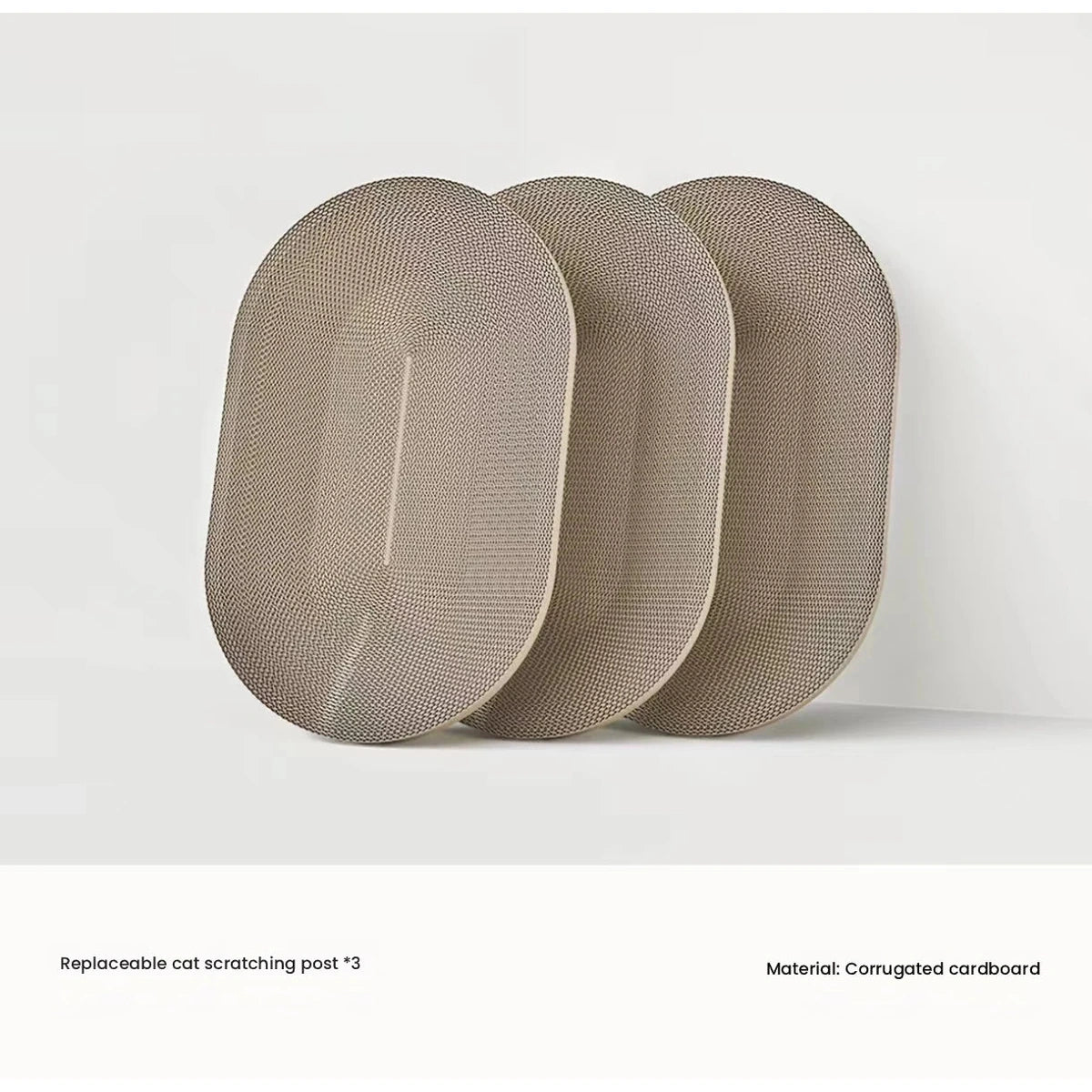 Three replacement scratching boards for the LuckyPetland cat bed