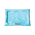 Blue Petstar cooling pet bed with raised pillow edge, product view