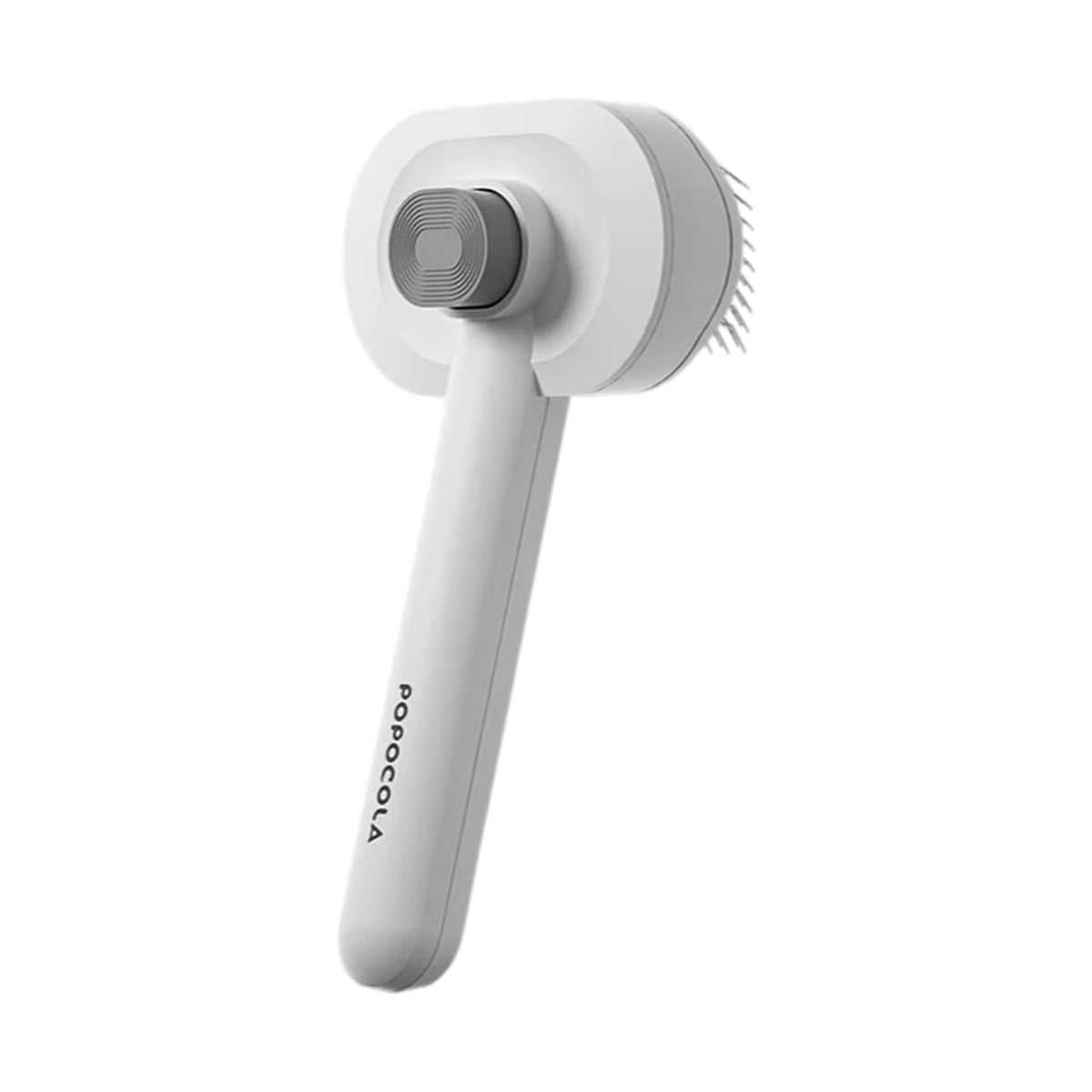 Grey POPOCOLA grooming brush with wide pin head