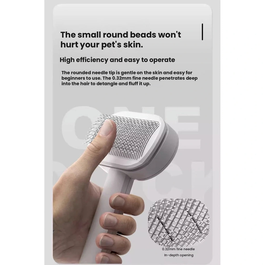 Close-up of the rounded brush pin ends