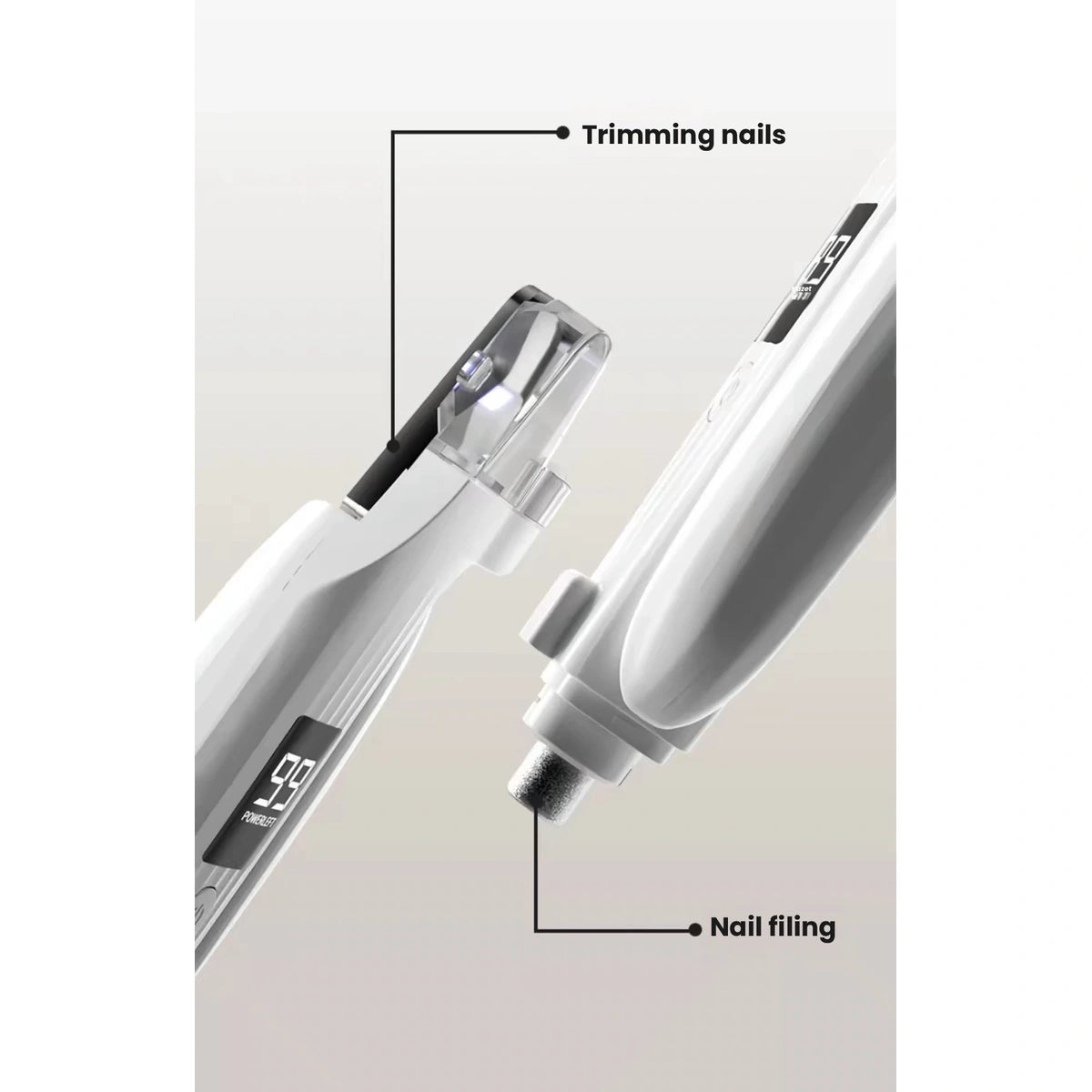 POPOCOLA tool positioned for filing pet nails